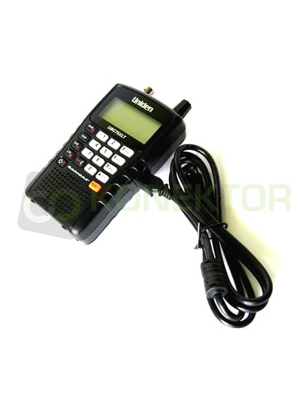 Skaner UNIDEN UBC75XLT + antena teleskopowa 60cm Nagoya NA-707 BNC (CB radio, pasmo lotnicze, UHF, VHF) UBC 75 XLT