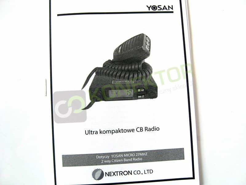 Yosan MICRO V2 + President Virginia antena 50cm dyskretny zestaw CB radio
