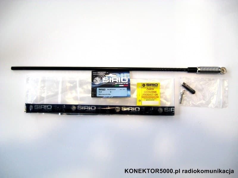 SIRIO T-3 27 (T3 27) wersja z adapterem PL, antena CB helikalna DV/PL, bez okablowania