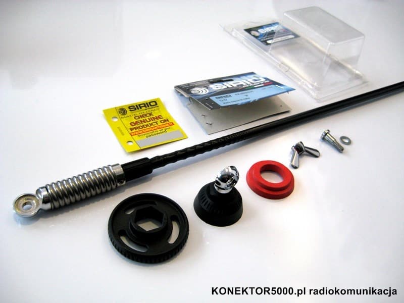 SIRIO T-3 27 (T3 27) wersja z adapterem PL, antena CB helikalna DV/PL, bez okablowania