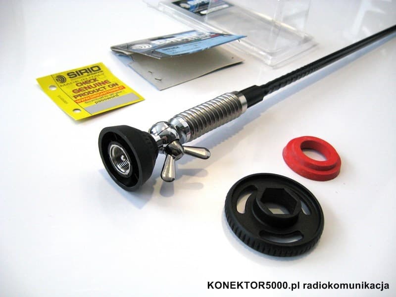 SIRIO T-3 27 (T3 27) wersja z adapterem PL, antena CB helikalna DV/PL, bez okablowania