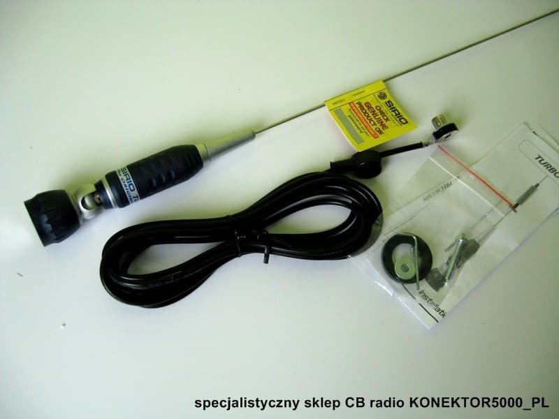 SIRIO TURBO 1000 z kablem 4m (115cm, szybkie pochylanie) + UCHWYT KLAPOWY SF-40