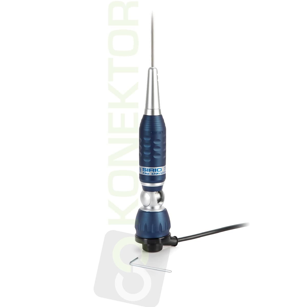SIRIO TURBO 2000 z kablem 4m Antena CB montażowa 145cm (szybkie pochylanie)