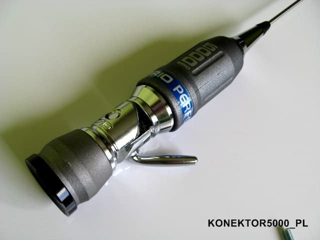 SIRIO PERFORMER 5000 z kablem 4m Antena CB montażowa 196cm + uchwyt relingowy BRV-3