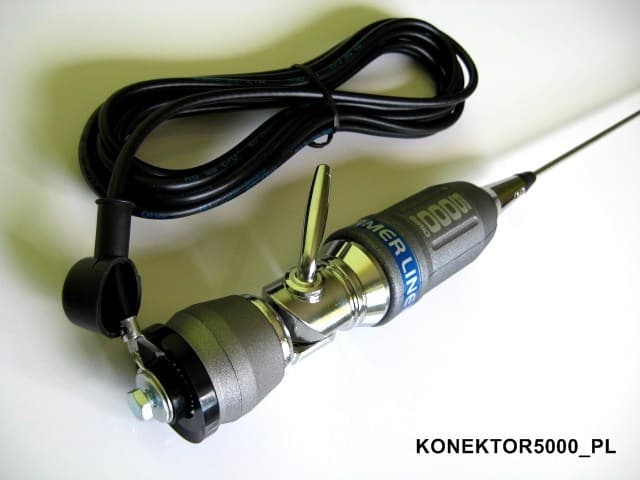 SIRIO PERFORMER 5000 z kablem 4m Antena CB montażowa 196cm + uchwyt relingowy BRV-3