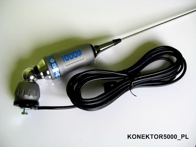 SIRIO TURBO 5000 z kablem 4m Antena CB montażowa 196cm (szybkie pochylanie) + uchwyt klapowy Nagoya RB-700