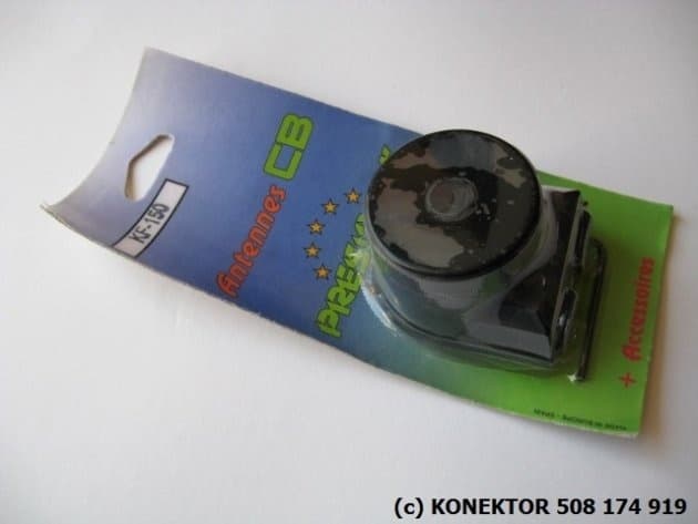 SIRIO OMEGA 27 Antena CB 95cm kabel 4m + UCHWYT KLAPOWY PRESIDENT KF-150
