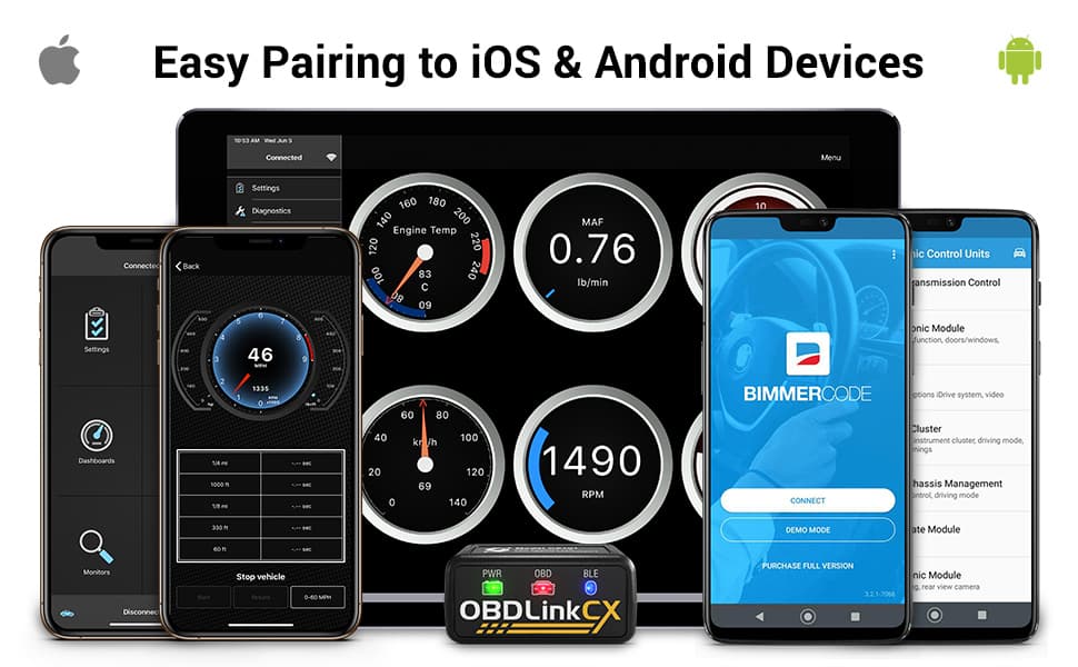 OBDLink CX interfejs diagnostyczny do BMW MINI adapter OBD-2 Android/iOS - polecany do BimmerCode BimmerLink