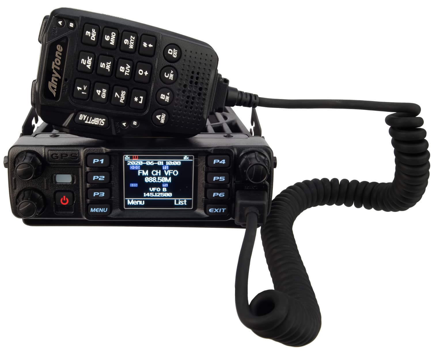 AnyTone AT-D578UV II PLUS BT GPS APRS radiostacja DMR 50W wersja EXPORT VHF/UHF (136-174MHz, 400-480MHz, airband)
