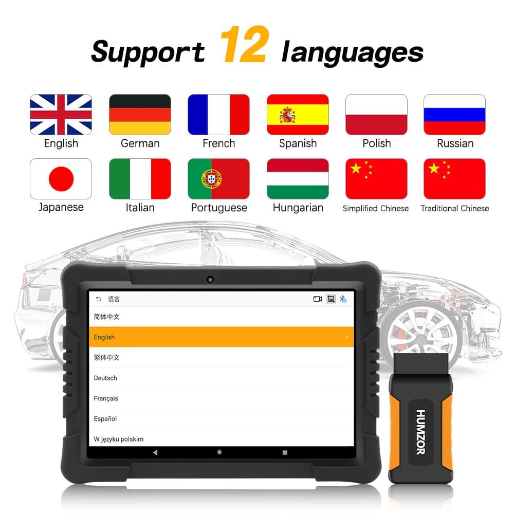 NEXZDAS PRO profesjonalny interfejs diagnostyczny OBD-2 - 100% legalny - warsztatowy - obsługa 85 marek, tablet 9.6", polski język