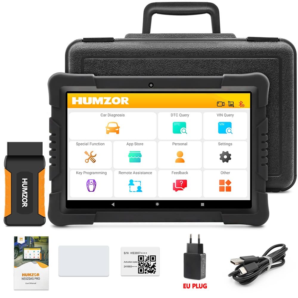 NEXZDAS PRO profesjonalny interfejs diagnostyczny OBD-2 - 100% legalny - warsztatowy - obsługa 85 marek, tablet 9.6", polski język