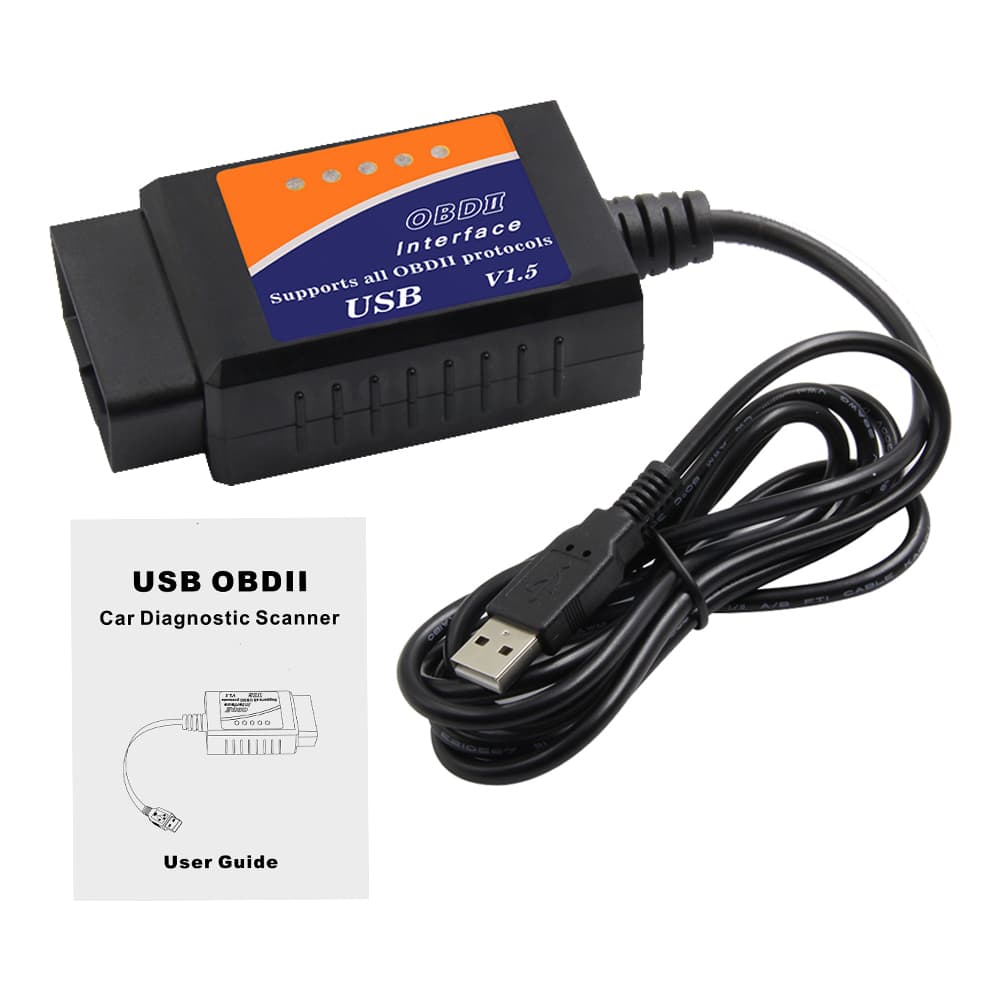 ELM 327 V1.5 z kablem USB do komputera INTERFEJS DIAGNOSTYCZNY, odczyt błędów komputera - WSZYSTKIE MARKI SAMOCHODÓW adapter bluetooth OBD II - Łódź, Zbąszyńska 2