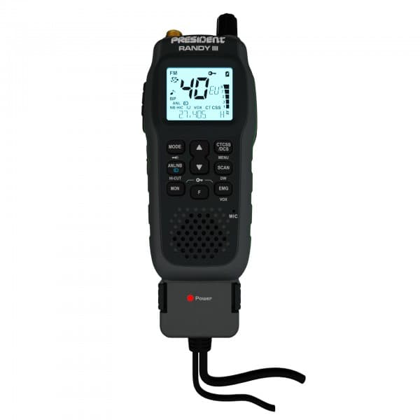President Randy III + antena CB Virginia 50cm dyskretny zestaw CB radio