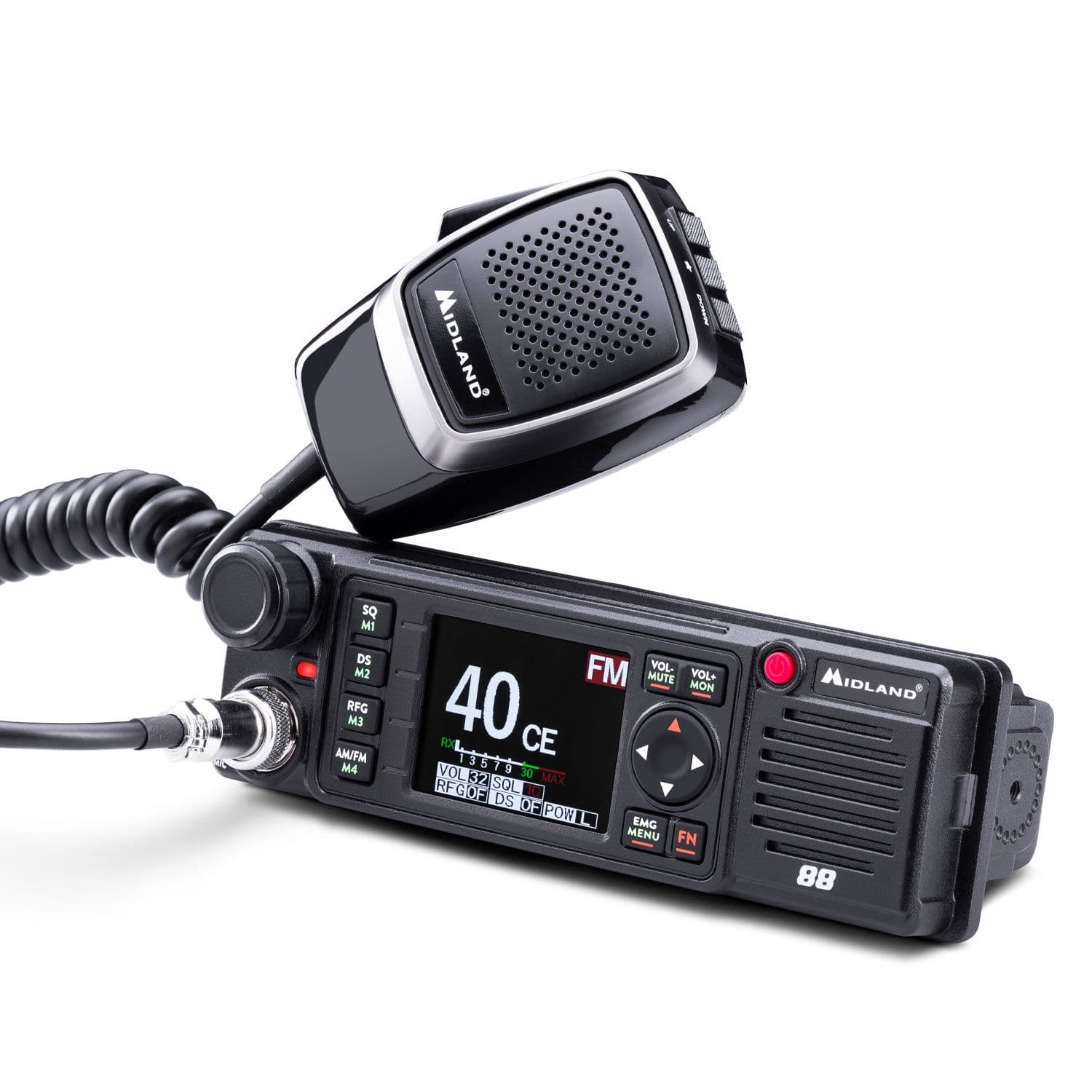 MIDLAND 88 + Sirio Omega 27 MAG 125 antena CB 95cm zestaw CB radio