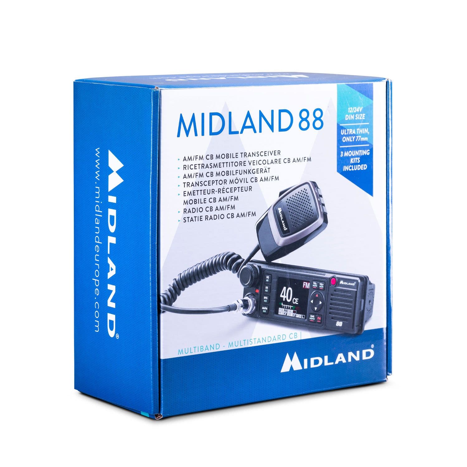 MIDLAND 88 + SIRIO TURBO 5000 MAG 145 antena CB 196cm zestaw CB radio