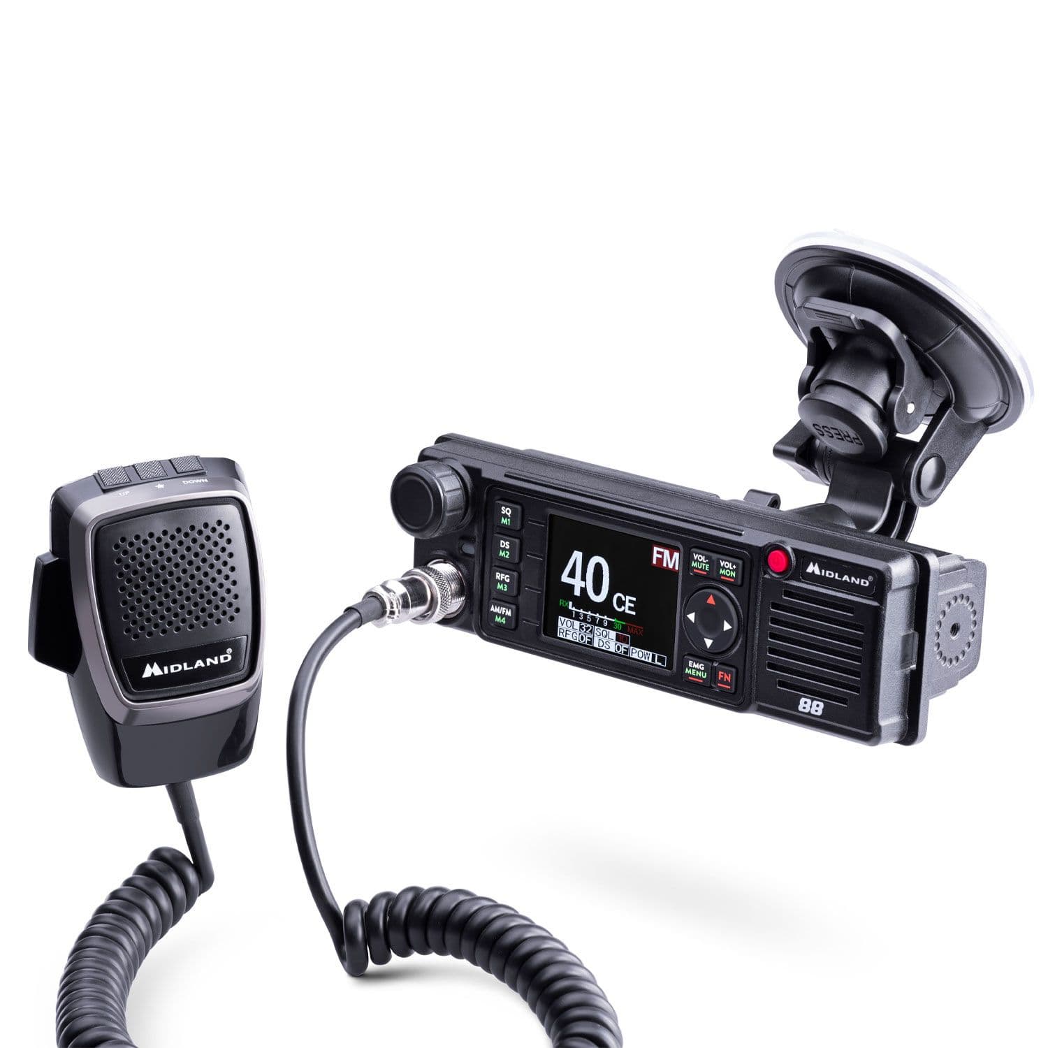 MIDLAND 88 + SIRIO TURBO 5000 MAG 145 antena CB 196cm zestaw CB radio