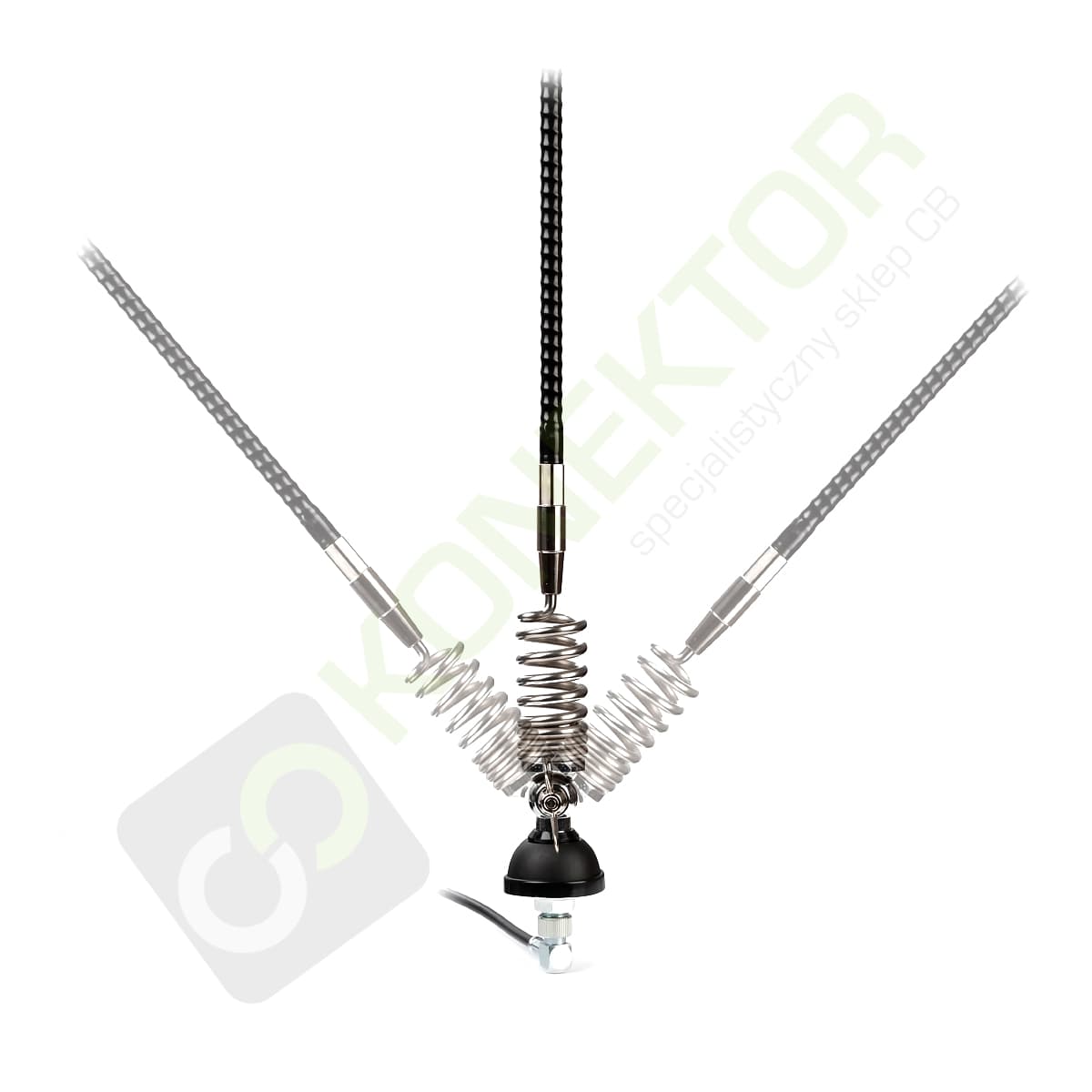 MIDLAND 88 + SIRIO DELTA 27 Antena CB helikalna montażowa 95cm kabel 4m zestaw CB radio