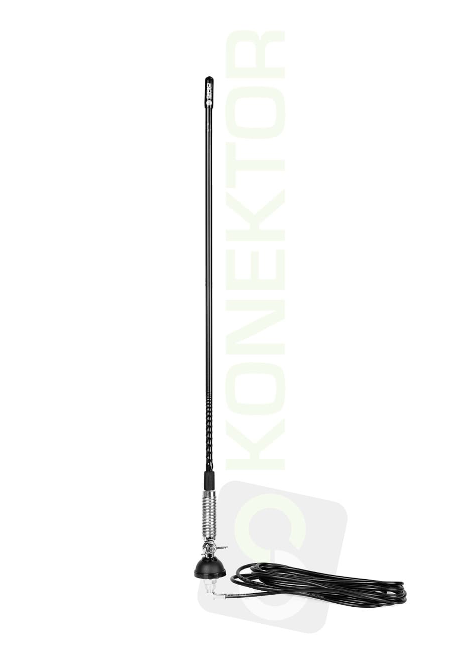 MIDLAND 88 + SIRIO T-3 27 Antena CB helikalna montażowa 62cm kabel 4m zestaw CB radio