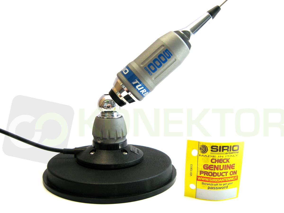 MIDLAND 88 + SIRIO TURBO 5000 MAG 145 antena CB 196cm zestaw CB radio