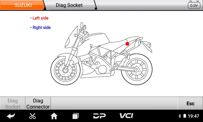 OBDSTAR MS50 interfejs diagnostyczny do motocykli i ATV (warsztatowy - marki azjatyckie i europejskie)