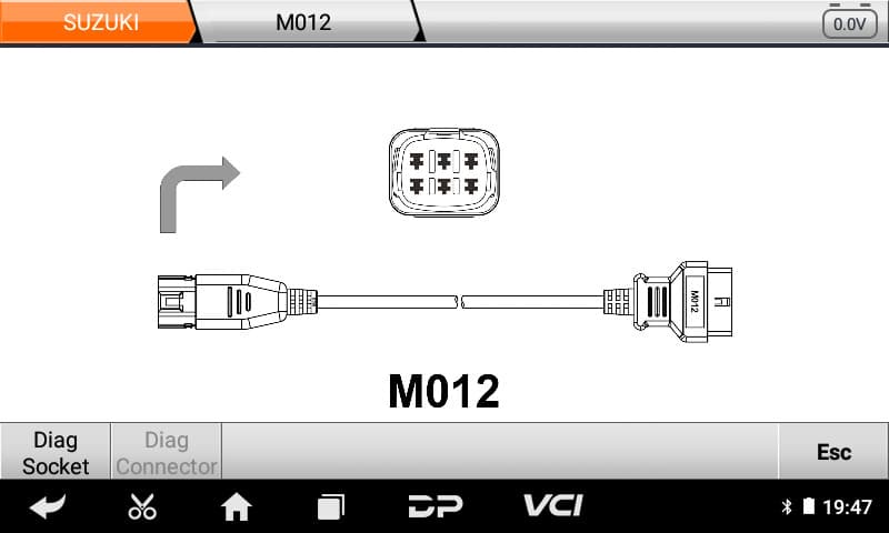 OBDSTAR MS50 interfejs diagnostyczny do motocykli i ATV (warsztatowy - marki azjatyckie i europejskie)