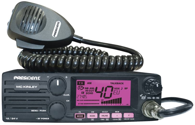 President McKinley EU + SIRIO T-3 27 Antena CB helikalna montażowa 62cm kabel 4m zestaw CB radio