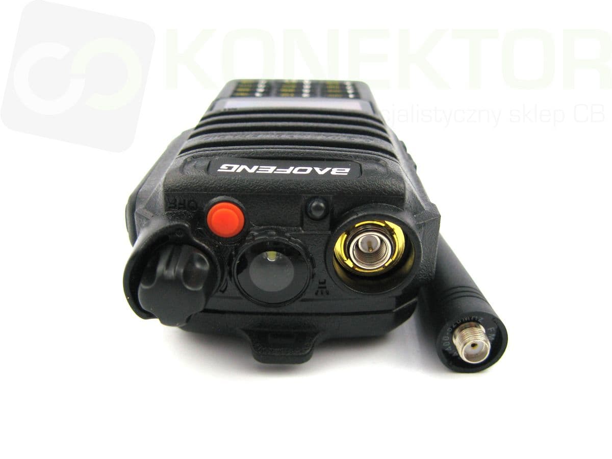 BAOFENG UV-9R Plus radiotelefon ręczny 8W VHF/UHF 136-174/400-520MHz wodoszczelny norma IP-68 WOPR, budowy (jak Baofeng T-57)