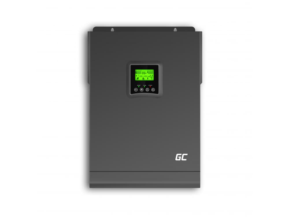 Przetwornica solarna 3000W Green Cell falownik z kontrolerem MPPT 80A / 48VDC / 230VAC CZYSTY SINUS - PV18-3048