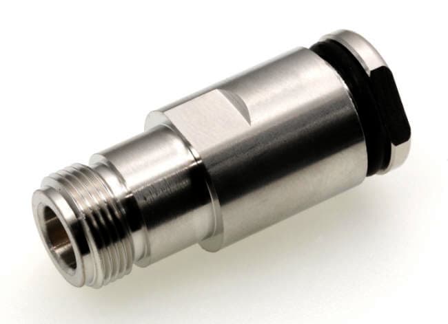 Gniazdo N żeńskie PTFE/GOLD skręcane na przewód 10mm RF-10 RG-213 H-1000 HyperFlex 10 (złącze N-F) - np. do anten Helium # KONEKTOR PRO #