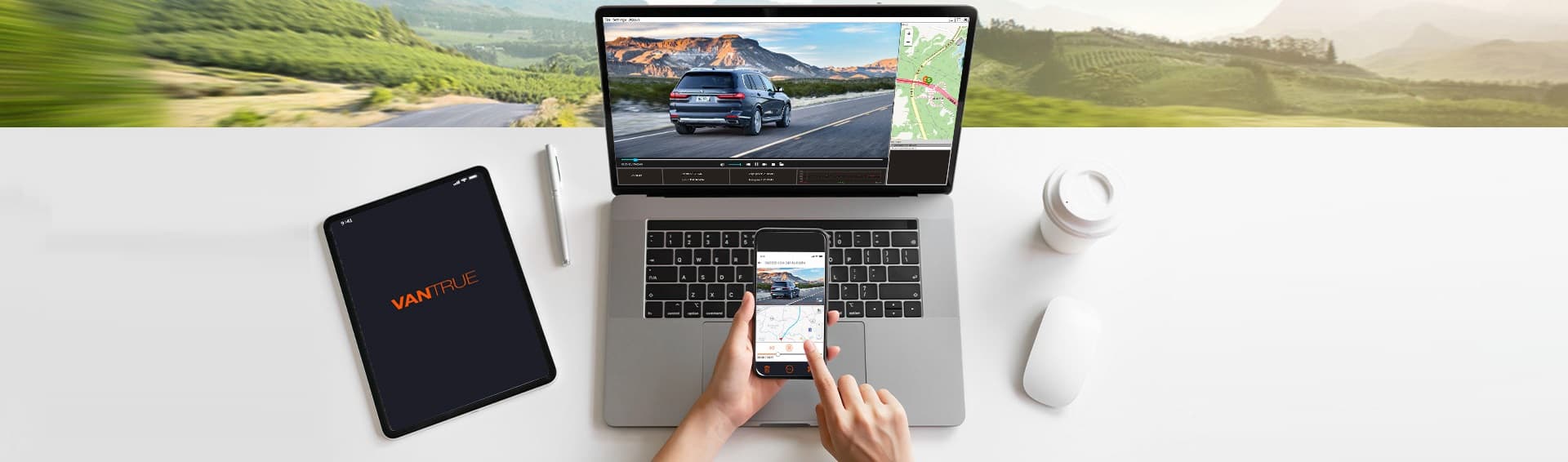 VANTRUE E1 2.7K Ultra HD wideorejestrator samochodowy + pilot sterujący w zestawie - kamera samochodowa Vantrue Element 1