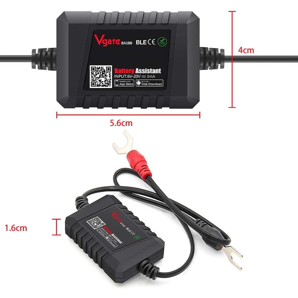 Vgate BA100 tester akumulatorów 6V / 12V na smartfona - test ładowania, pod obciążeniem, żywotności itd. POLSKIE MENU