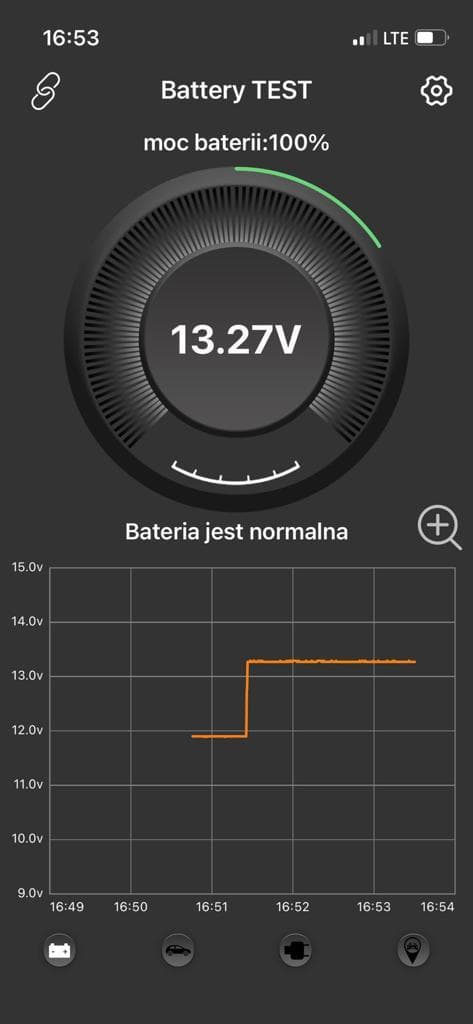 Vgate BA100 tester akumulatorów 6V / 12V na smartfona - test ładowania, pod obciążeniem, żywotności itd. POLSKIE MENU