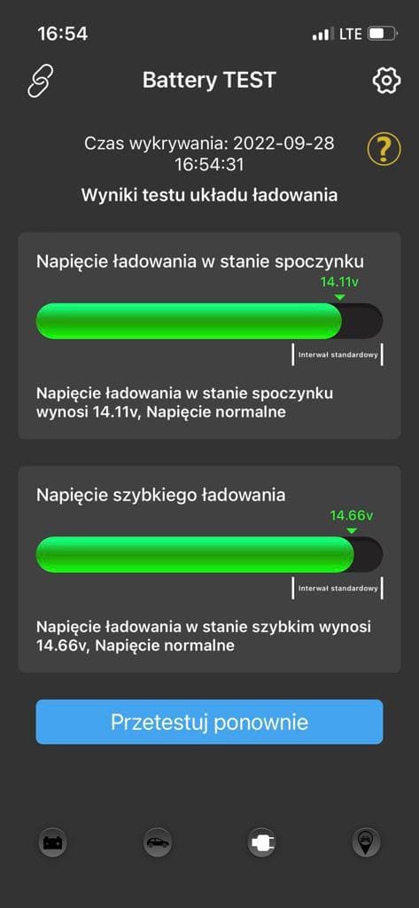 Vgate BA100 tester akumulatorów 6V / 12V na smartfona - test ładowania, pod obciążeniem, żywotności itd. POLSKIE MENU
