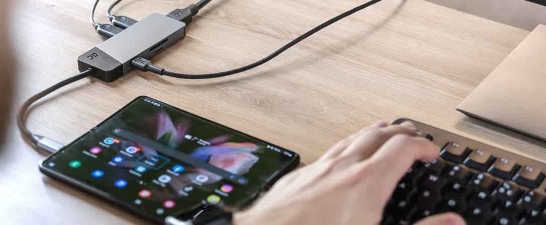 Green Cell HUB GC Connect 7w1 np. do Apple MacBook M1 / M2, Lenovo X1, Asus ZenBook, Dell XPS (3xUSB-A 3.1 HDMI 4K 60Hz USB-C PD 85W)
