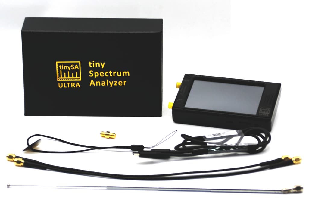 TinySA ULTRA Spectrum Analyzer przenośny analizator widma 100kHz-5,3GHz, generator sygnału, duży wyświetlacz 4"