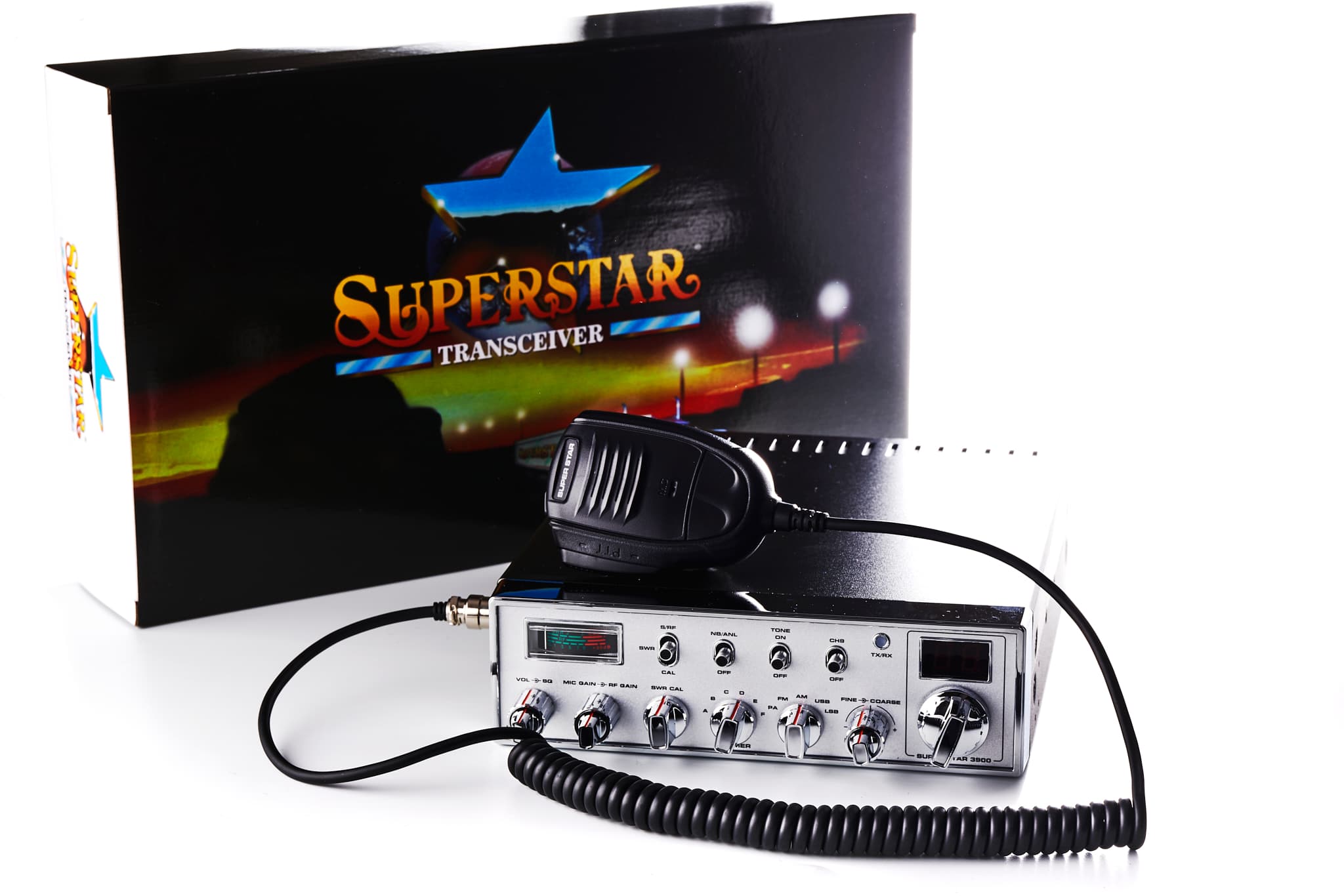 Zestaw CB radio SUPERSTAR 3900 + antena CB Super Santiago 1200 191cm