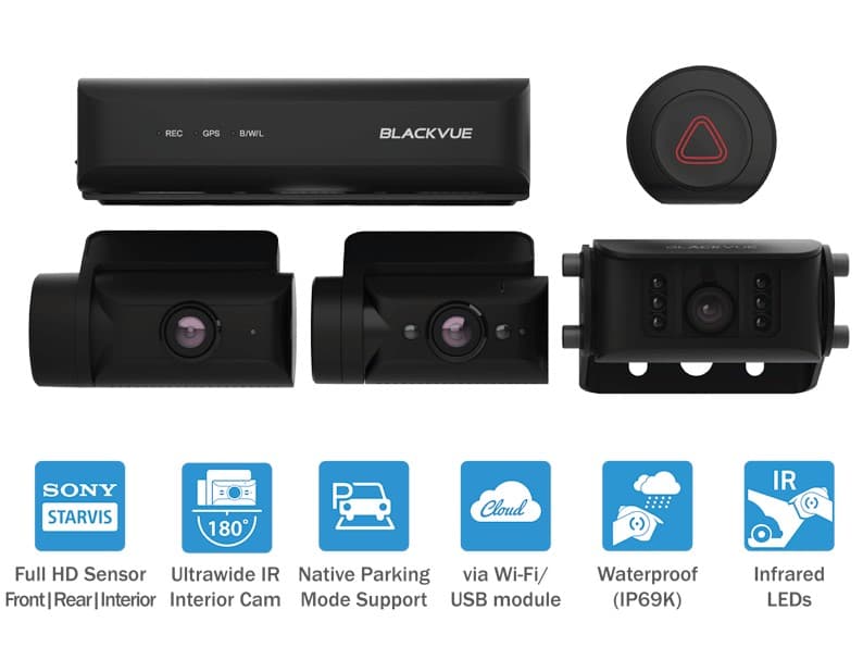 BLACKVUE DR770X Box Truck kamera samochodowa dla samochodów ciężarowych i innych pojazdów ciężkich - wideorejestrator