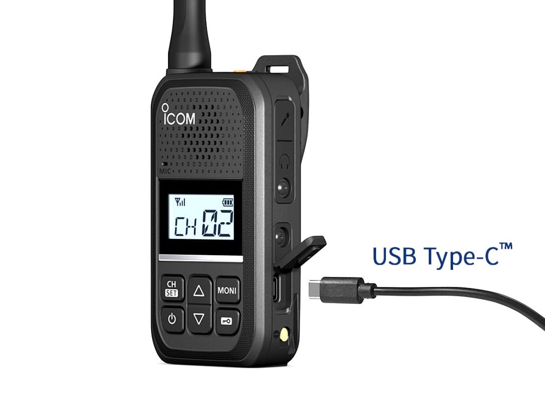 Icom IC-U20SR radio przenośne PMR 16 kanałów (walkie talkie, krótkofalówka) - Made in Japan, obudowa IP-54