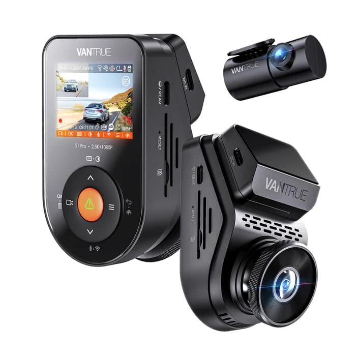 VANTRUE S1 PRO 2CH wideorejestrator samochodowy (1944P+1080P 30FPS) - kamera samochodowa przód + tył Vantrue Sonnet 1 Pro