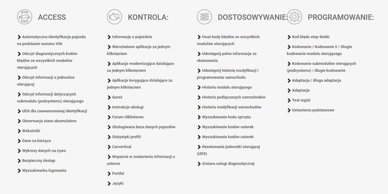 OBD Eleven NextGen PRO PACK 200 iOS / Android najlepszy interfejs diagnostyczny OBD-2 do VAG: VOLKSWAGEN AUDI SKODA SEAT - mobilny VCDS - Łódź Zbąszyńska 2