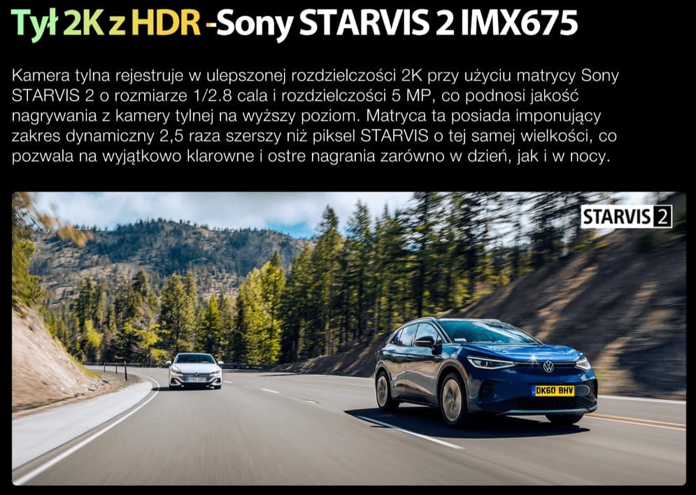 Viofo A229 Pro 3CH dyskretna kamera samochodowa przód 4K HDR + tył 2K HDR + wnętrze 1080P HDR, GPS, Sony Starvis 2, G-sensor, mikrofon, Wi-Fi, BT
