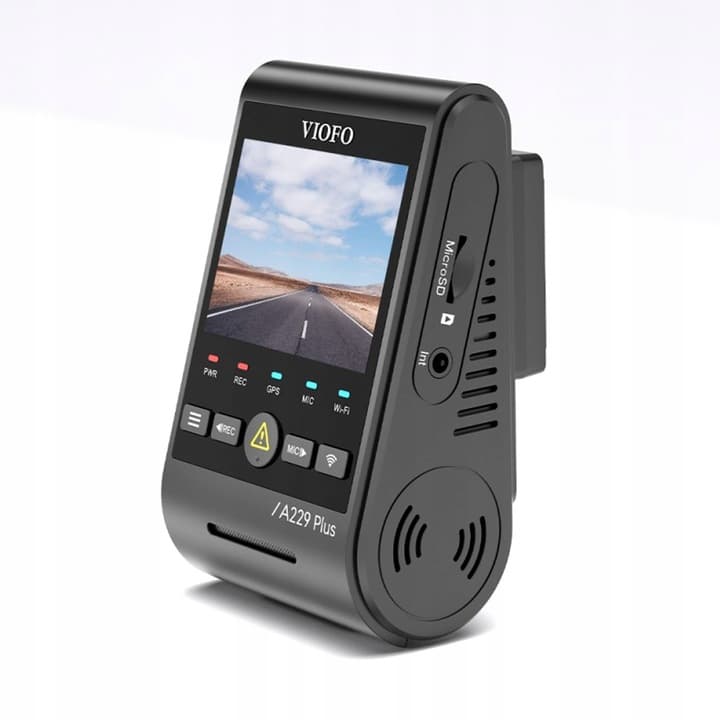 Viofo A229 Plus Duo IR dyskretna kamera samochodowa przód 2K Quad HD wnętrze Full HD - idealny wideorejestrator do TAXI, UBER, BOLT