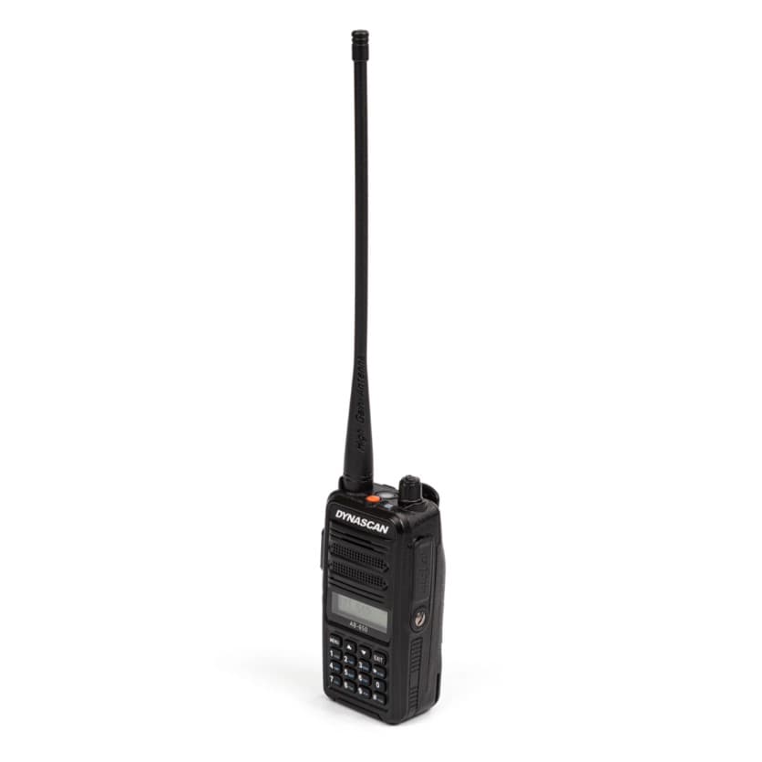 Dynascan AB-650 radiotelefon lotniczy ręczny, moc 6W PEP, VOX, bateria 2600mAh, przycisk alarmowy (radio lotnicze przenośne airband VHF)
