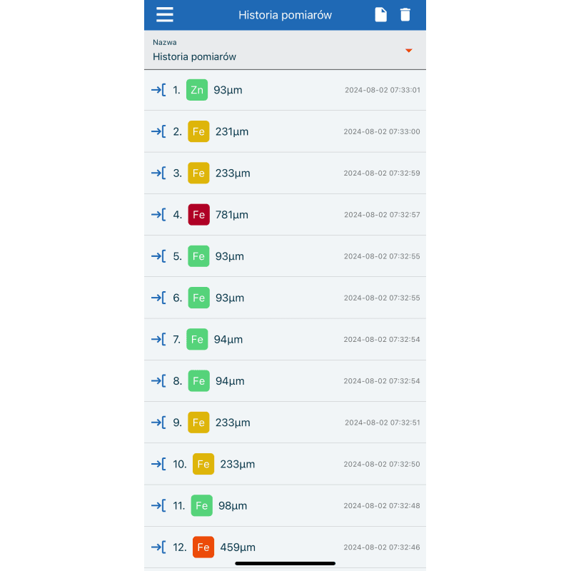 NexPTG Professional zaawansowany miernik grubości lakieru + BT 4.0 iOS / Android (stal/stal ocynkowana/aluminium)