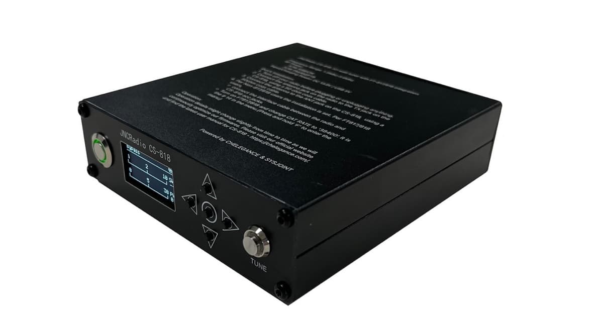 JNCRadio CS-818 skrzynka antenowa 1.8-54MHz / 30W, integracja z Yaesu FT-817 / FT-818, tuner antenowy z baterią - również do Icom IC-705