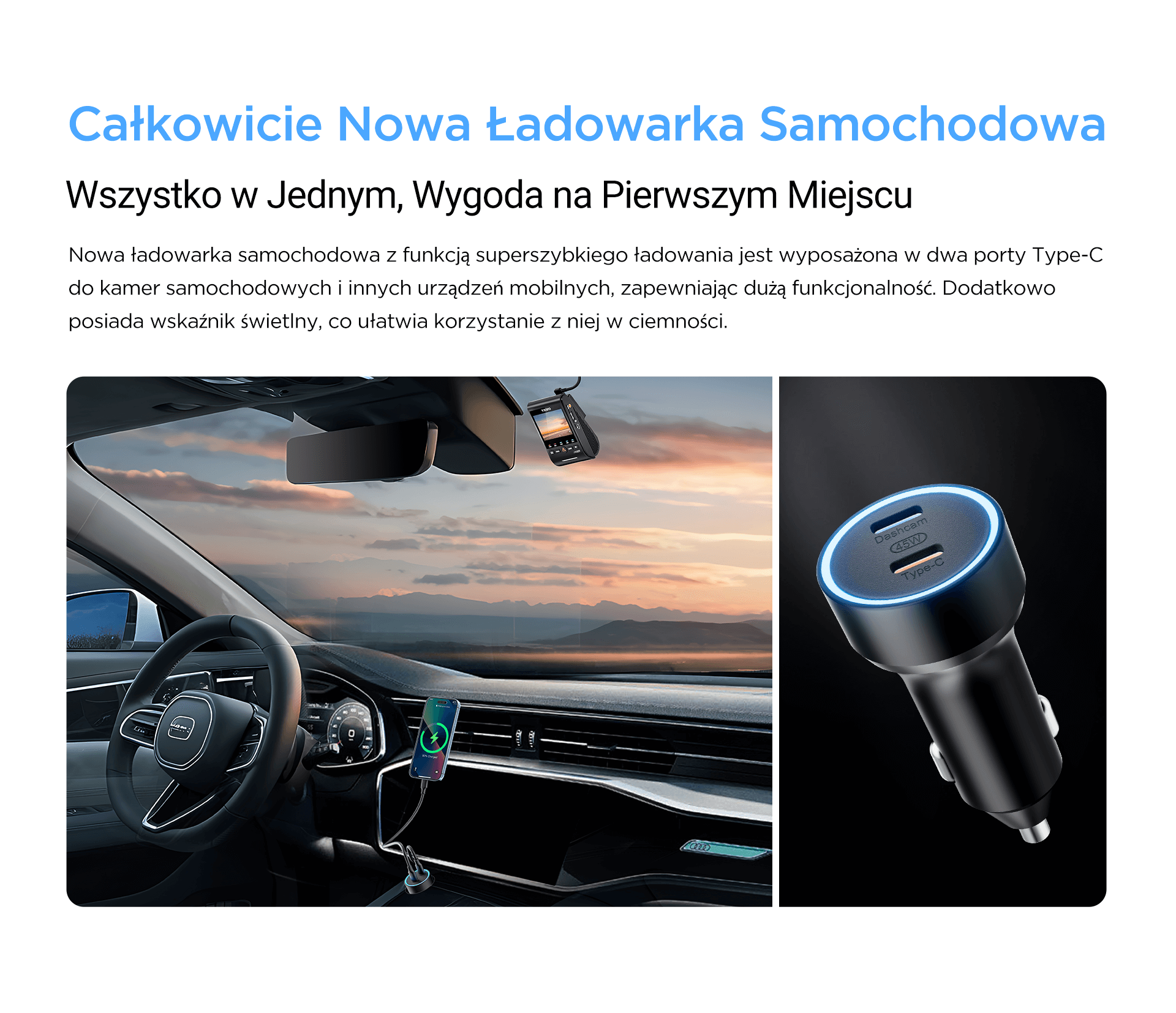 VIOFO A329 1CH kamera samochodowa przód 4K 60FPS, obsługa dysków SSD, HDR, GPS, Sony Starvis 2, G-sensor, mikrofon, Wi-Fi, BT
