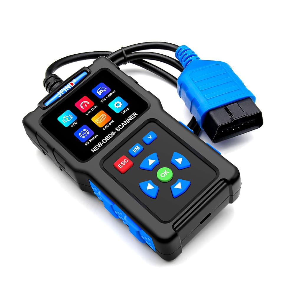 JFIND JF700 uniwersalny skaner diagnostyczny OBD2 z polskim menu - odczyt i kasowanie błędów, Check Engine, szybka diagnostyka dla wszystkich marek samochodów