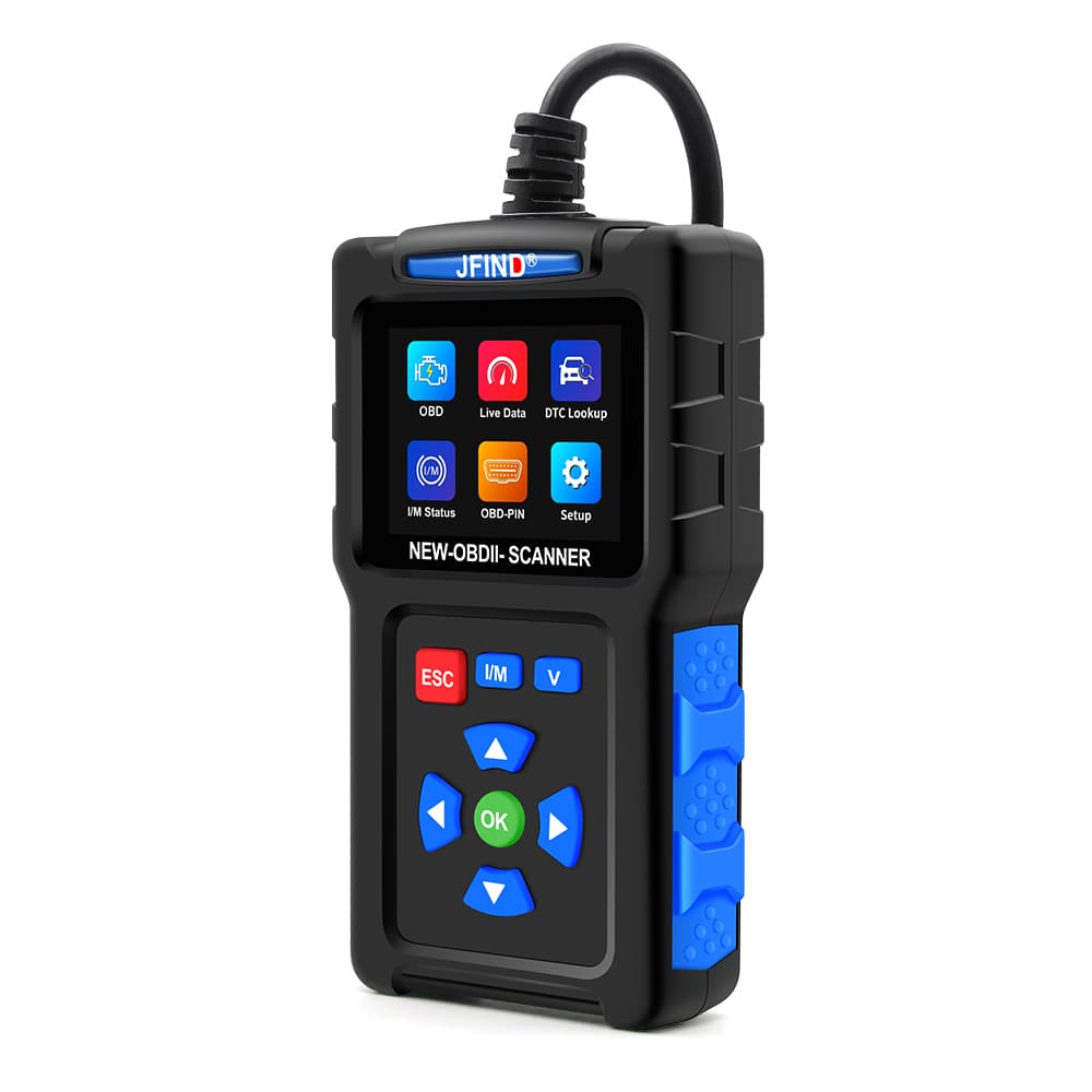 JFIND JF700 uniwersalny skaner diagnostyczny OBD2 z polskim menu - odczyt i kasowanie błędów, Check Engine, szybka diagnostyka dla wszystkich marek samochodów