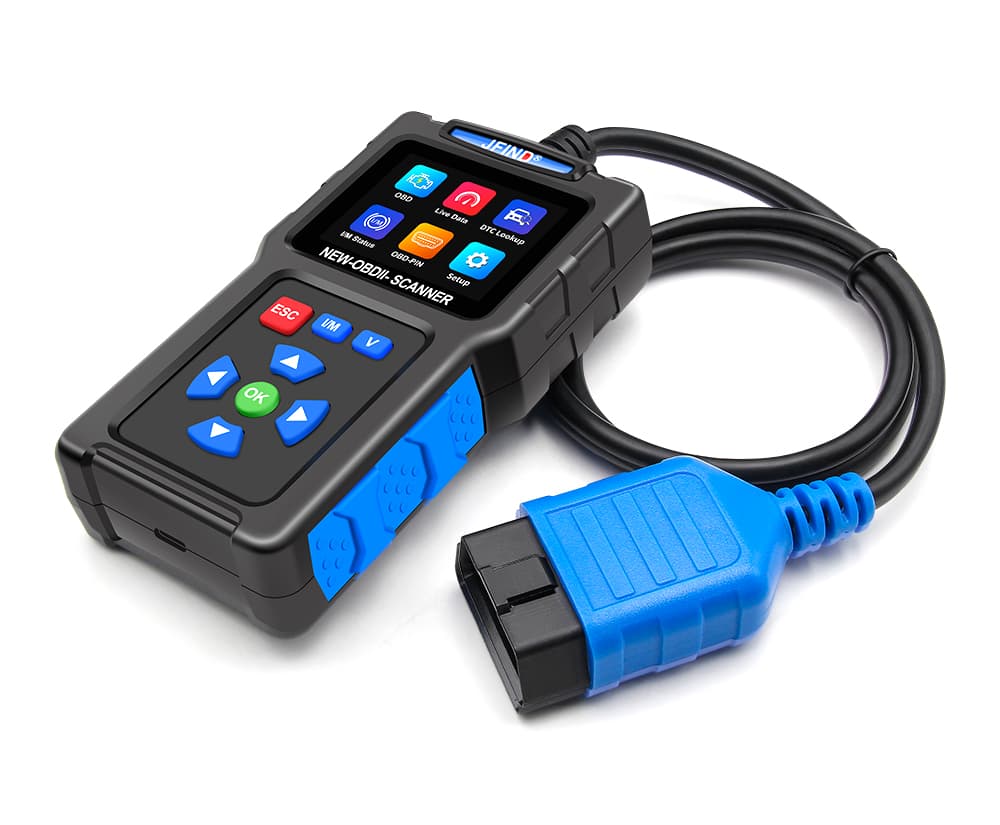 JFIND JF700 uniwersalny skaner diagnostyczny OBD2 z polskim menu - odczyt i kasowanie błędów, Check Engine, szybka diagnostyka dla wszystkich marek samochodów