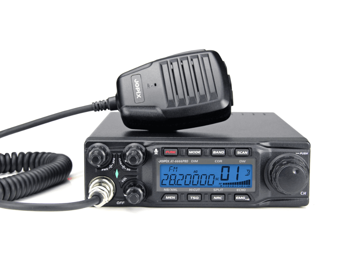Jopix AT-6666 PRO EXPORT + KONEKTOR COOLER KIT radiotelefon amatorski AM/FM/SSB z aktywnym układem chłodzenia